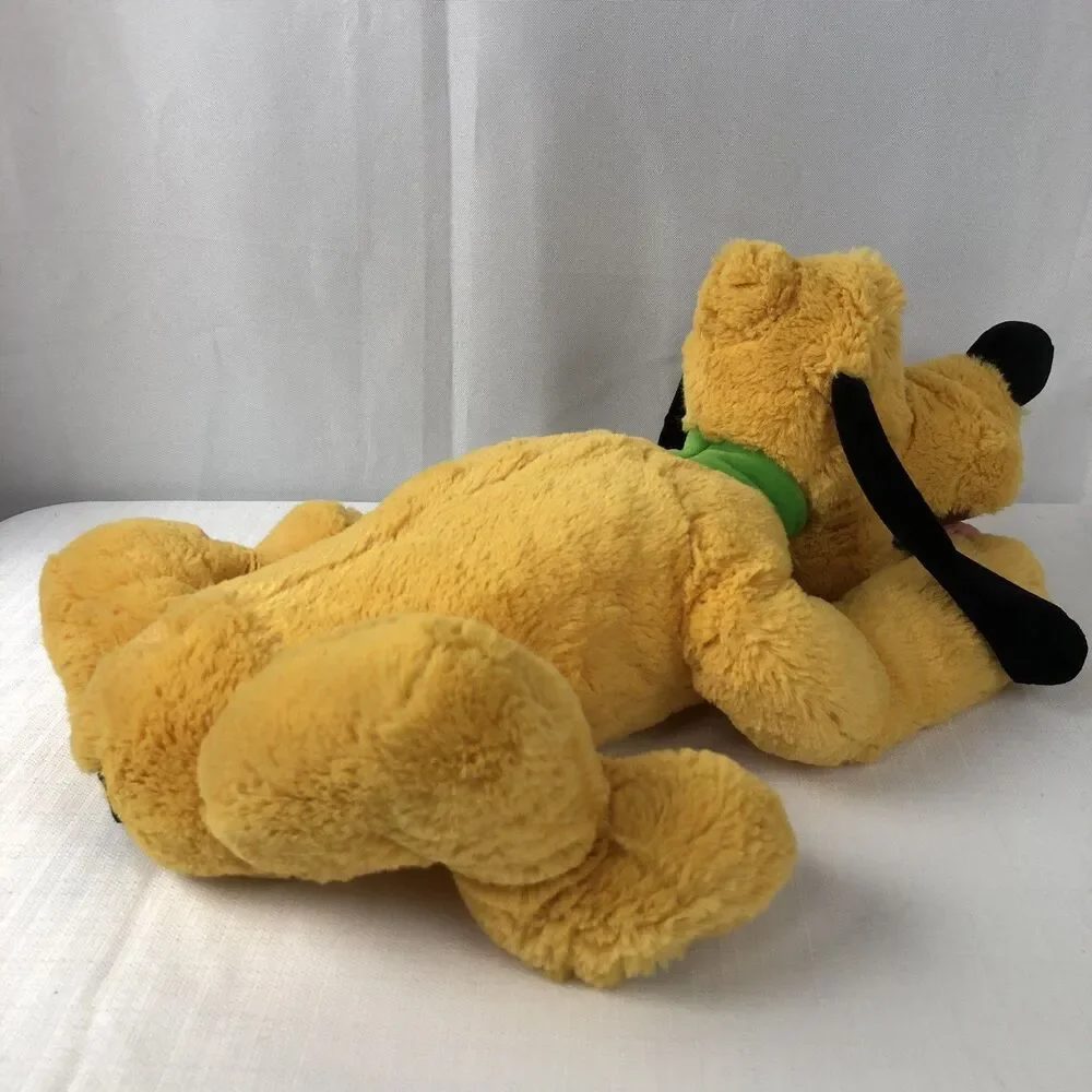 Authentic Disney Store Original Pluto Plush 16” Laying Down Stuffed Animal Dog